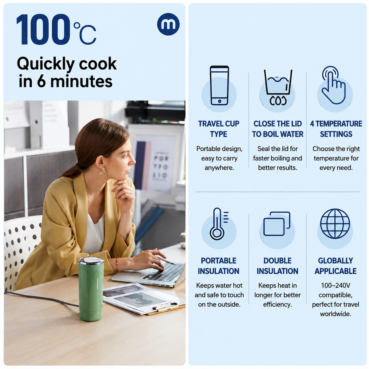 Thermora™ Portable Smart Heating Cup
