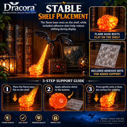 Dracora™ – Fire-Breathing Dragon Shelf Ligh