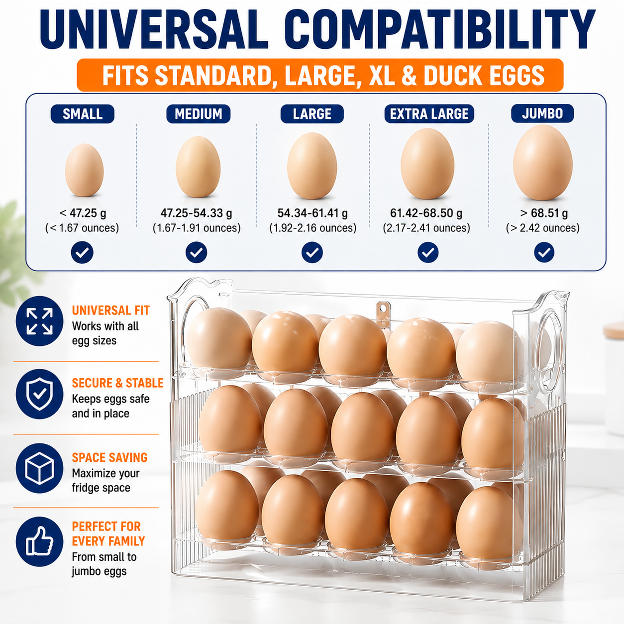 FreshNest™ Smart Egg Organizer
