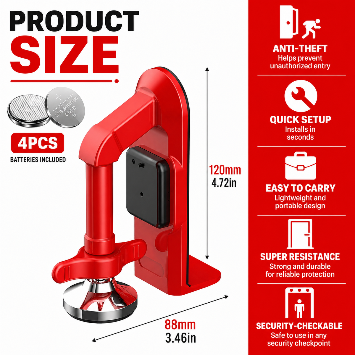 DoorGuard™ – Portable Door Security Alarm