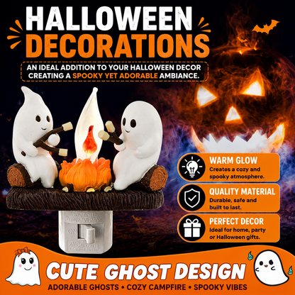 Ghost Campfire™ – Cozy Halloween Night Light