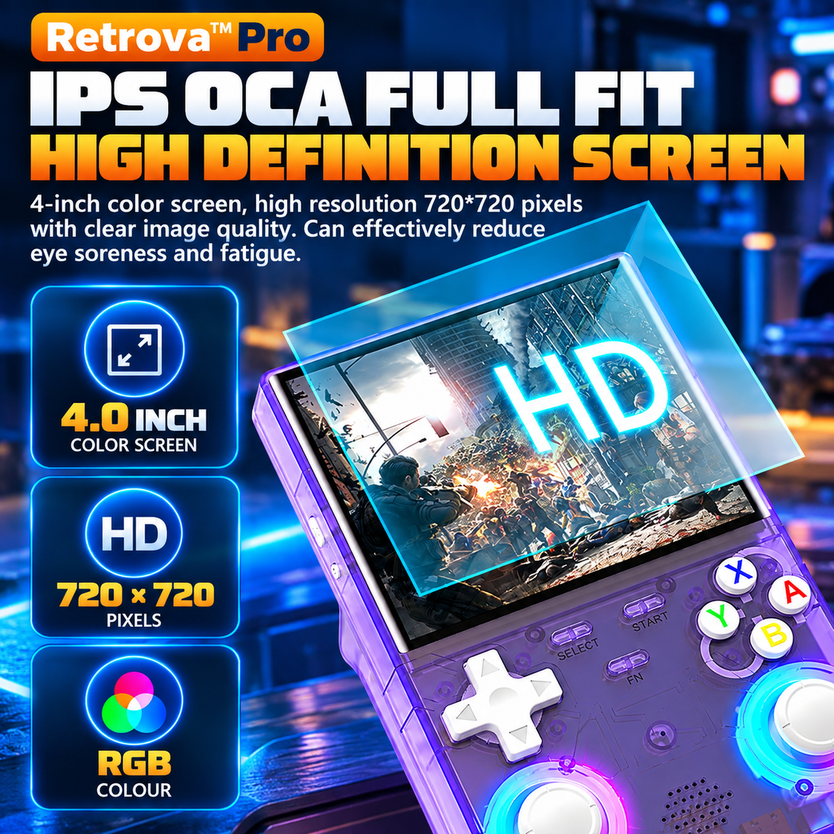 Retrova™ Pro Handheld Gaming Console