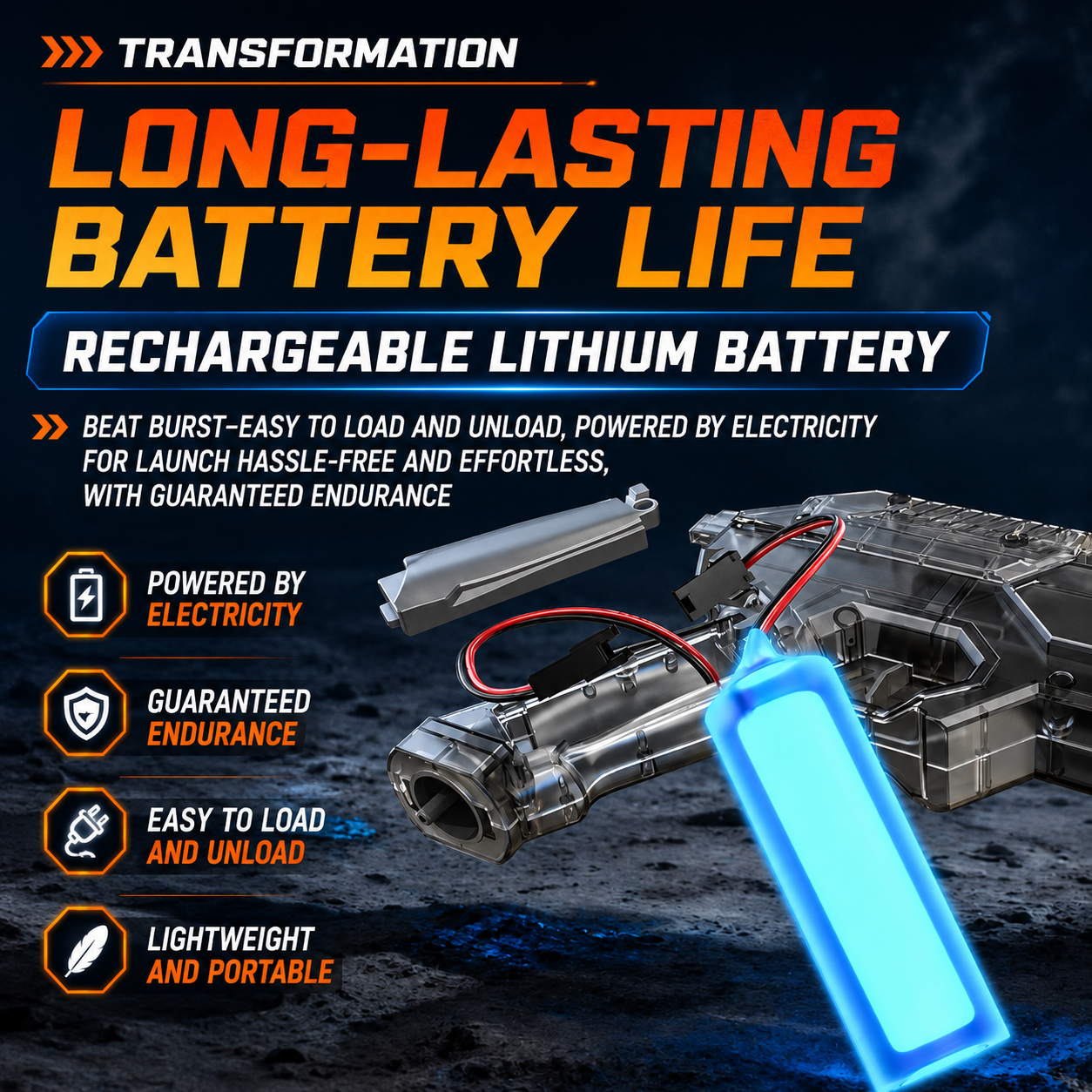 GalaxyBlaster™ – Automatic LED Water Battle Cannon