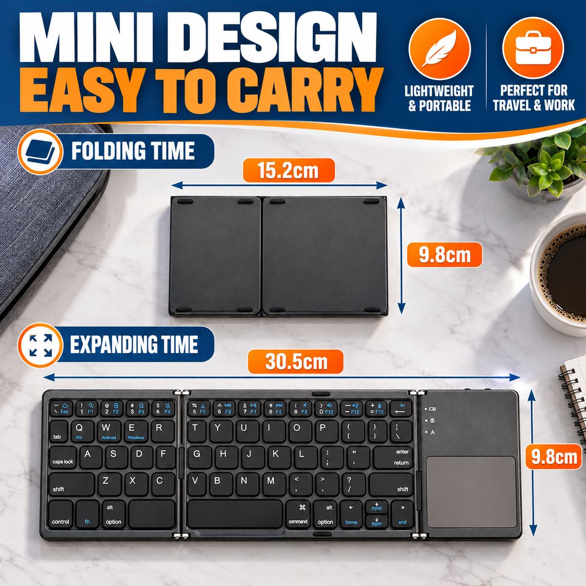 Foldora™ – Pocket-Sized Mobile Workstation