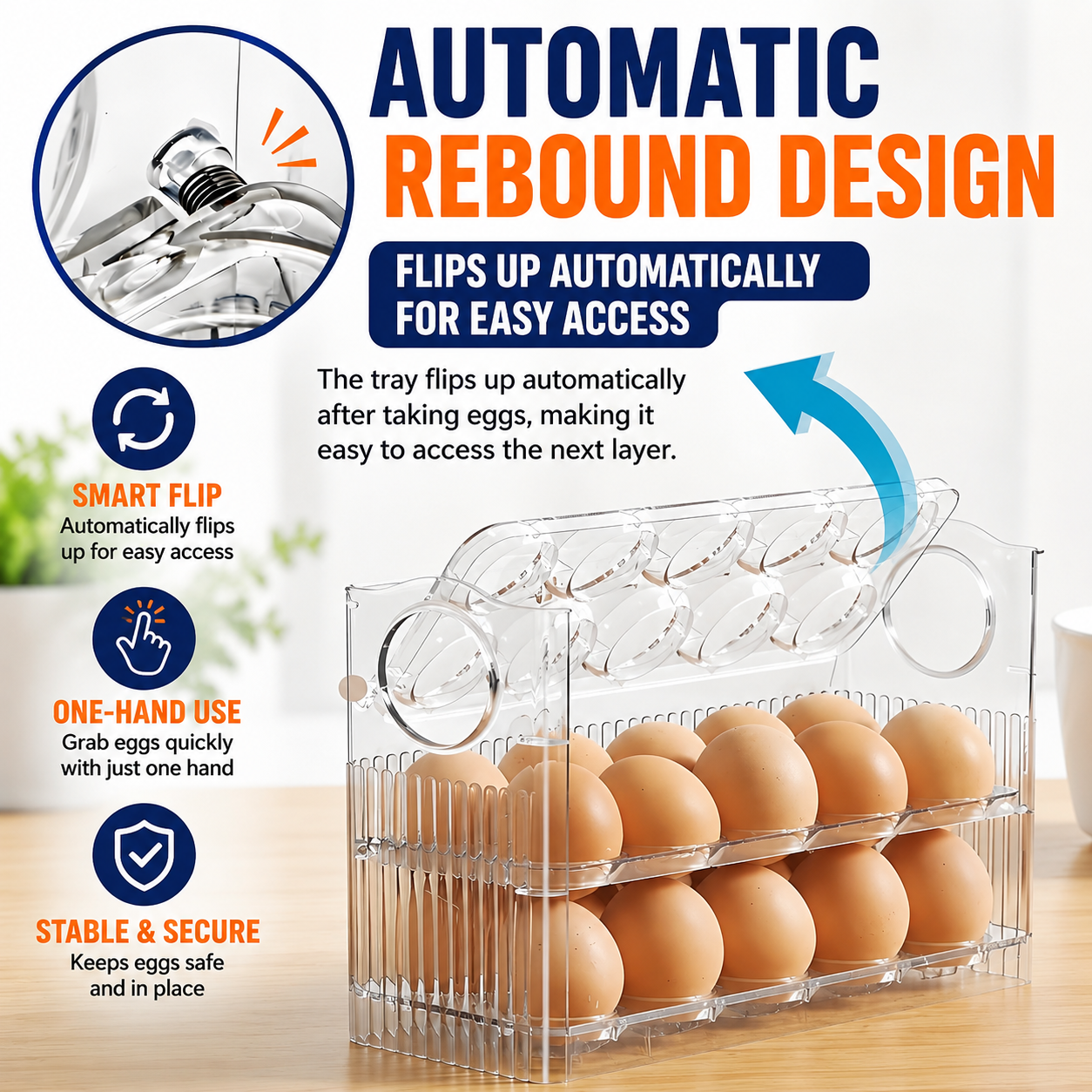 FreshNest™ Smart Egg Organizer
