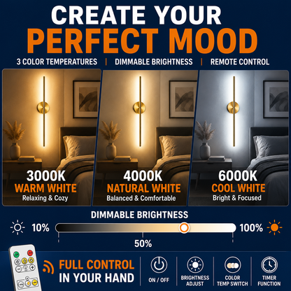 LumiArc™ Wireless Wall Sconce