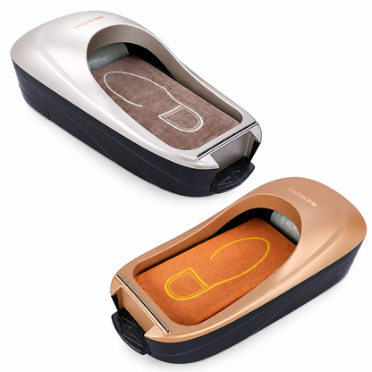 SoleGuard™ – Automatic Shoe Film Dispenser.