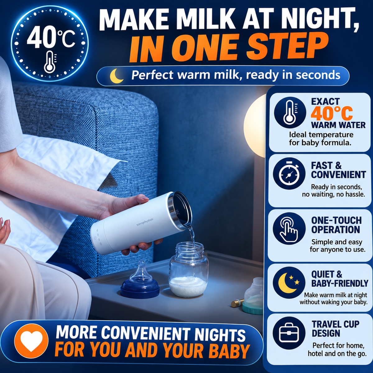 Thermora™ Portable Smart Heating Cup