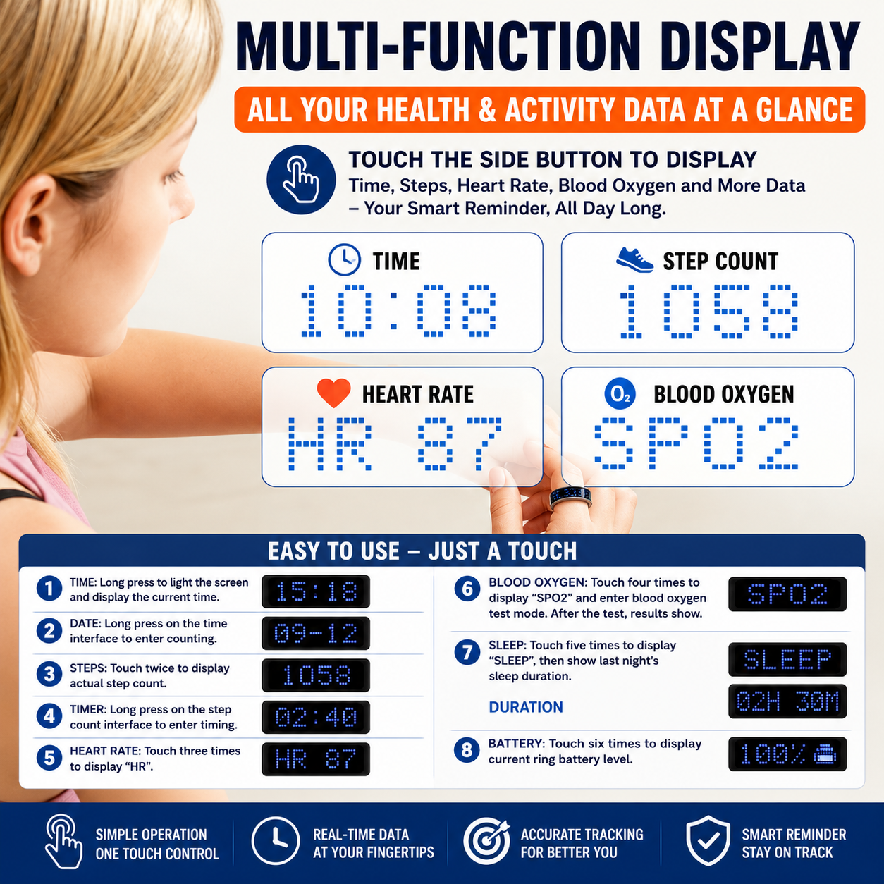 AuraSync™ Smart Health Ring