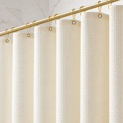 Bathora™ – Premium Waffle Shower Curtain