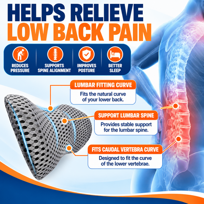 Lumbora™ Ergonomic Memory Foam Lumbar Support