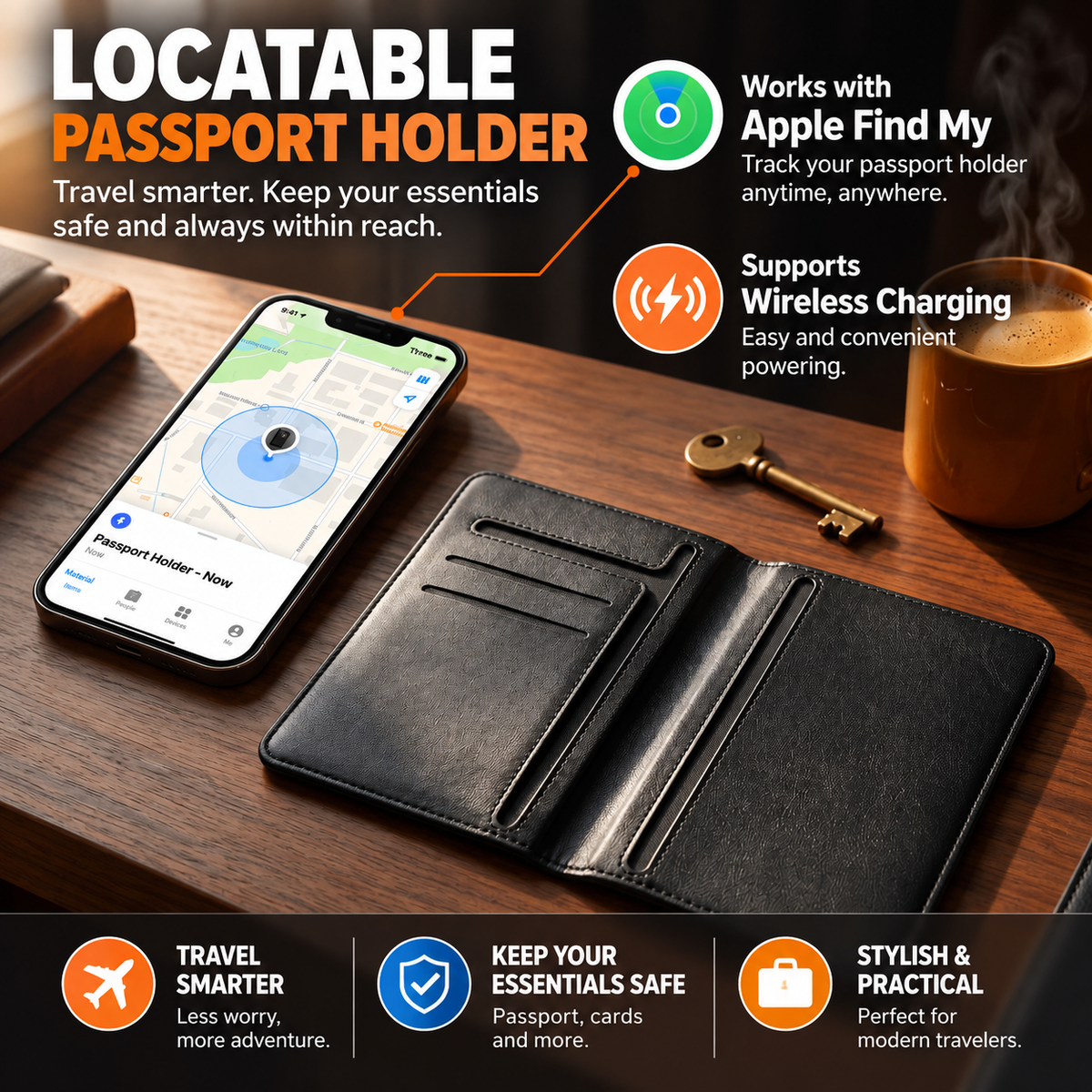 Passora™ – Smart Trackable Passport Holder