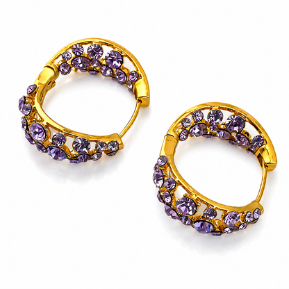 Améthyste™ Luxe Hoops (1 Pair)