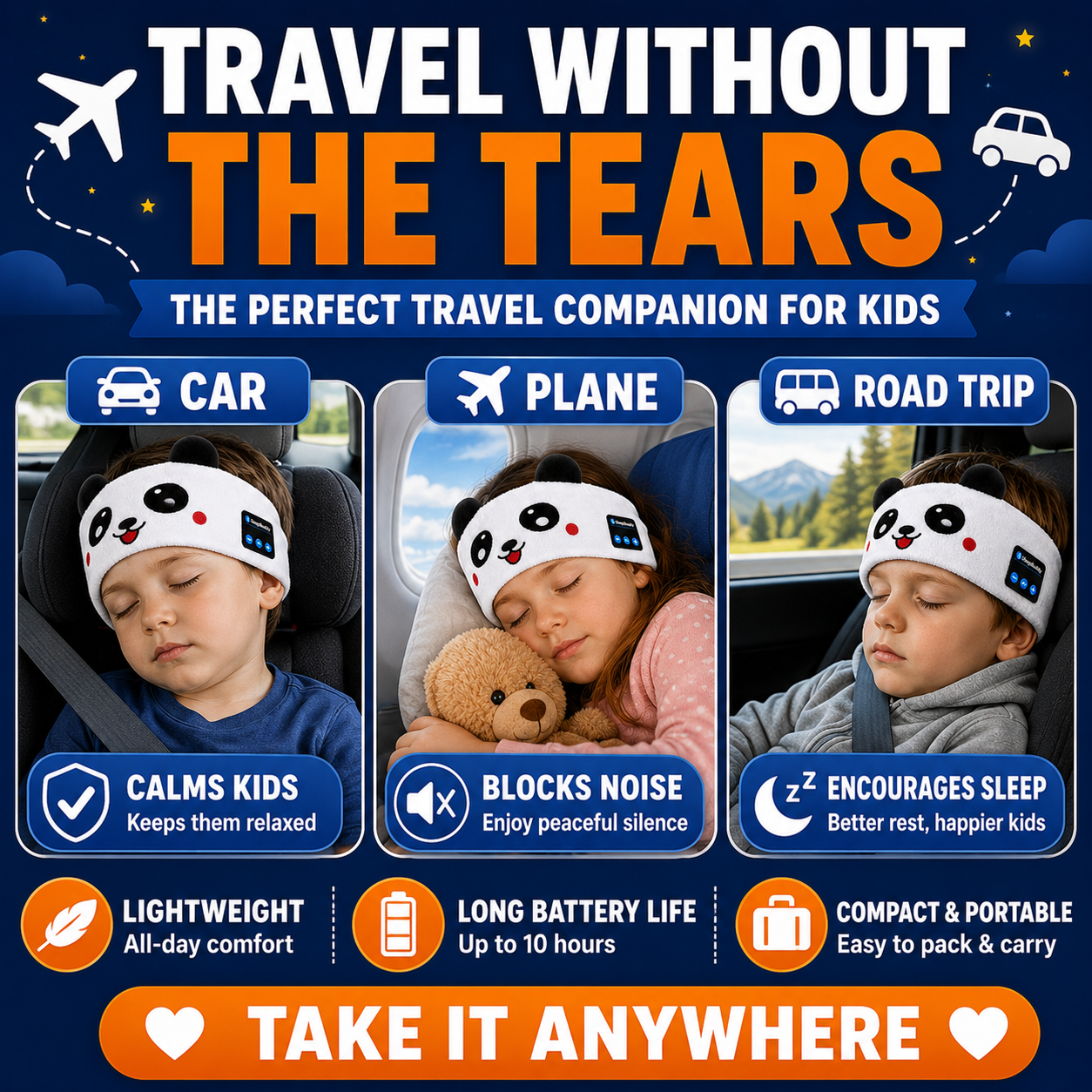 SleepBuddy™ Bluetooth Headband