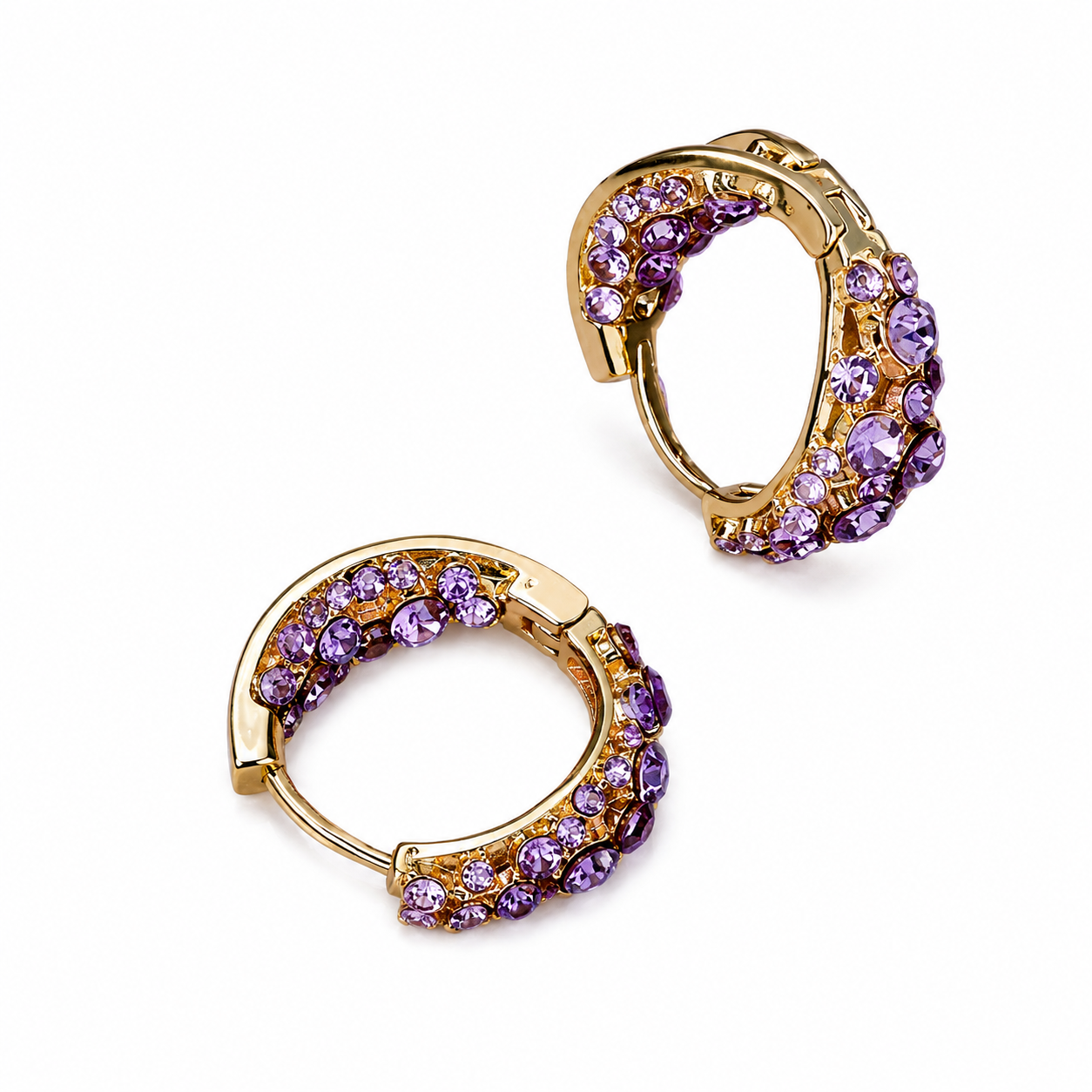 Améthyste™ Luxe Hoops (1 Pair)
