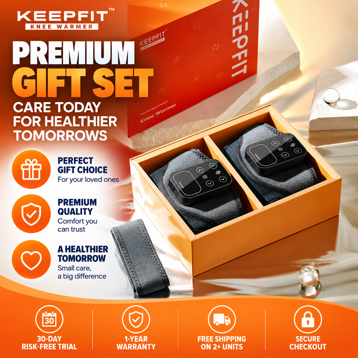 Kneora™ – Smart Knee Comfort System (1 Pair)