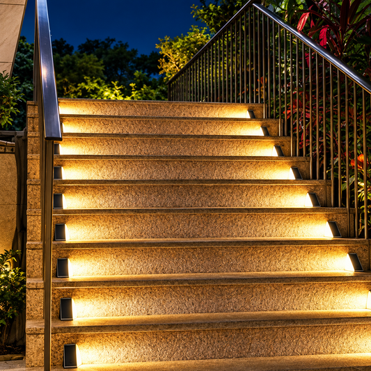 Stepora™ – 4-Pack Solar Stair Lights