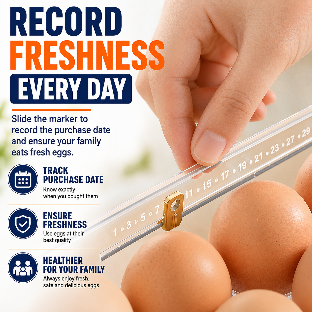 FreshNest™ Smart Egg Organizer