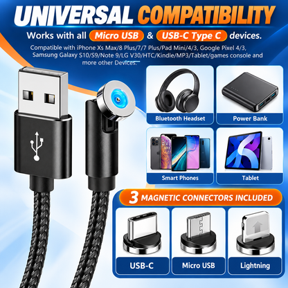 FlexCharge™ – 540° Magnetic Charging Cable