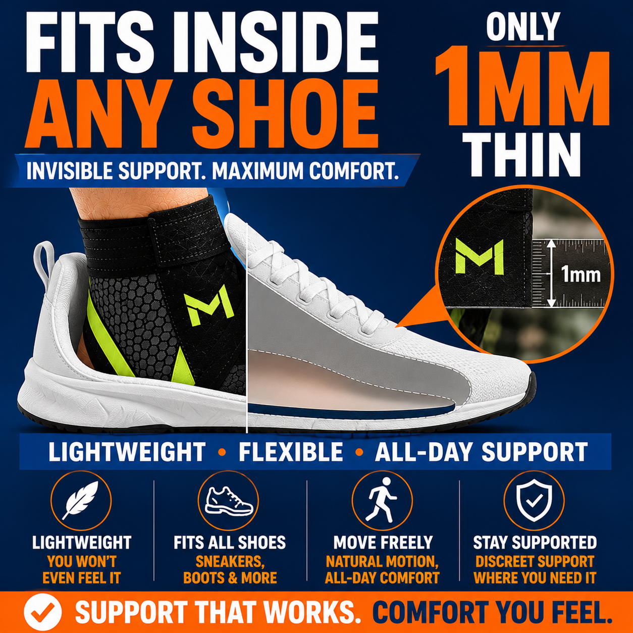 MotionLock™ Ankle Stabilizer | 1 Pair (2 Pieces)