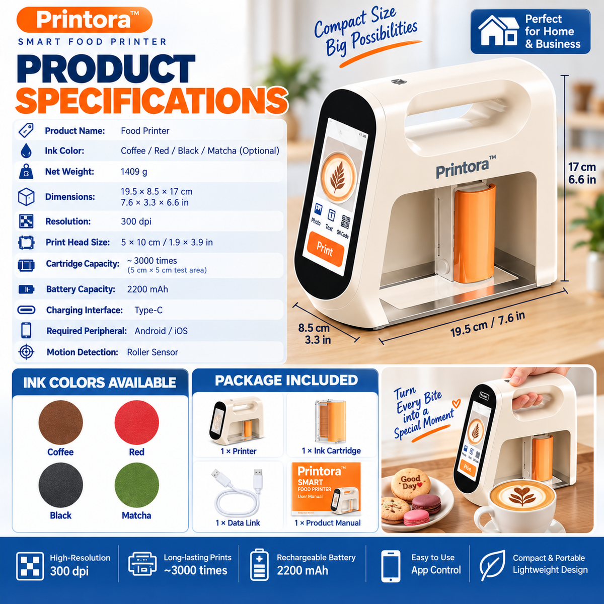Printora™ – Smart Food Printer