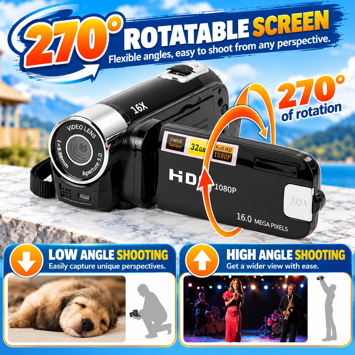 MemoCam™ – Pocket HD Memory Camcorder
