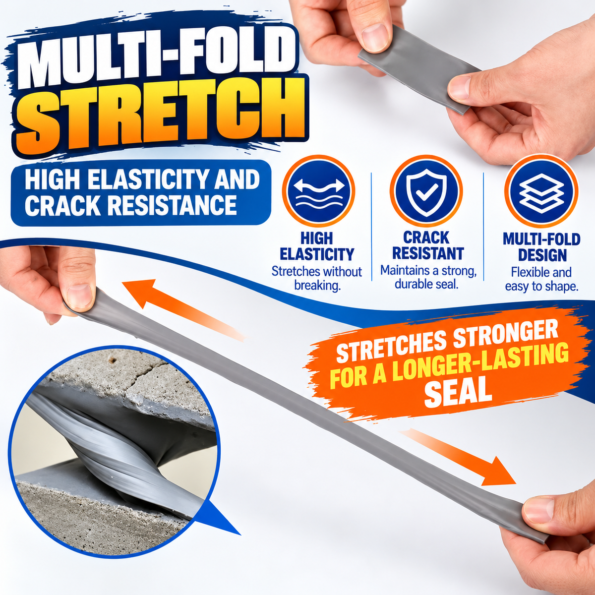 Crackora™ Self-Leveling Concrete Crack Repair Sealant