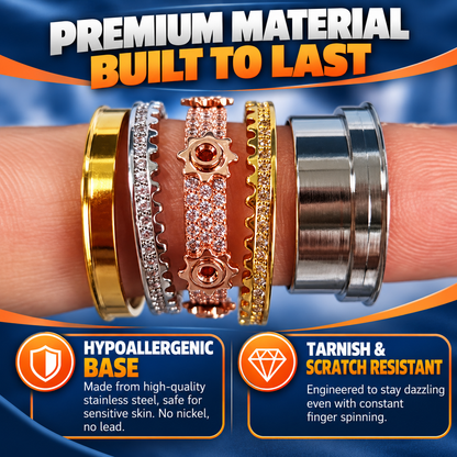 Gearora™ – Premium Mechanical Spinner Ring