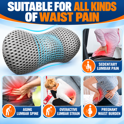 Lumbora™ Ergonomic Memory Foam Lumbar Support