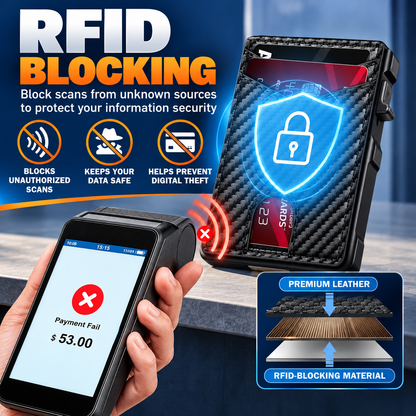 Cardora™ – Smart Pop-Up RFID Wallet
