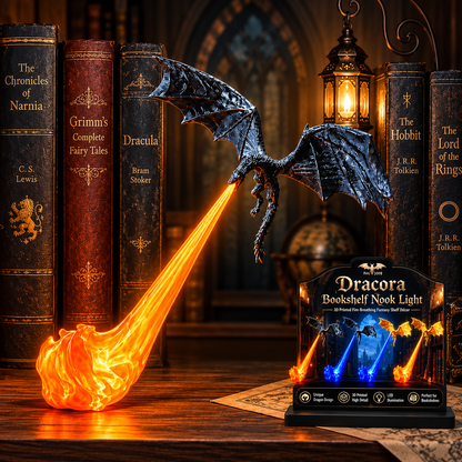 Dracora™ – Fire-Breathing Dragon Shelf Ligh