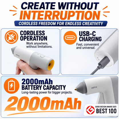 GlueNova™ Pro – Smart Cordless Glue Gun