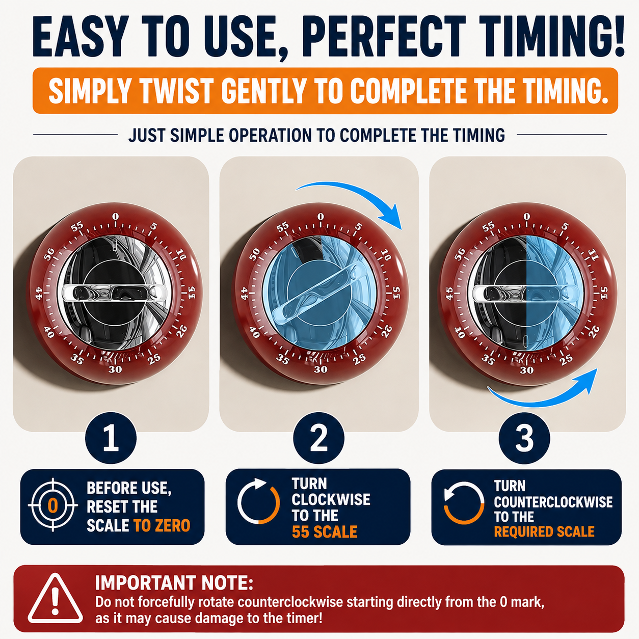 RetroTick™ Magnetic Timer
