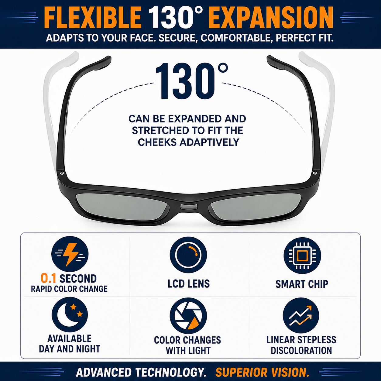 EvoShade™ Adaptive LCD Sunglasses