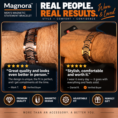 Magnora™ – Men's Magnetic Statement Bracelet