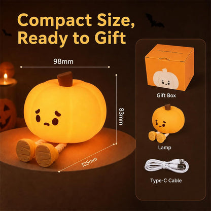 PumpkinGlow™ – Cozy Silicone Night Light