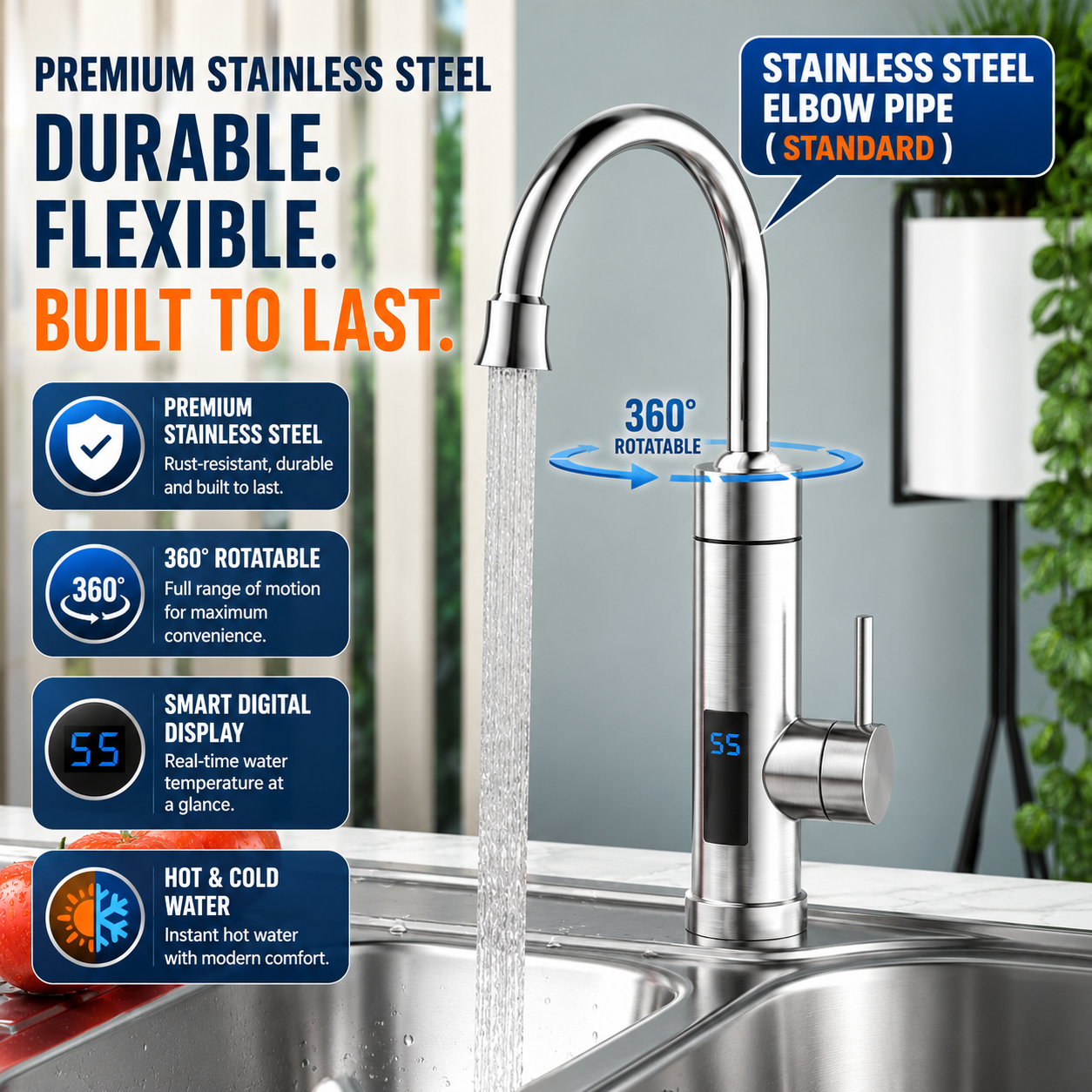 ThermaFlow™ Pro Instant Hot Water Faucet