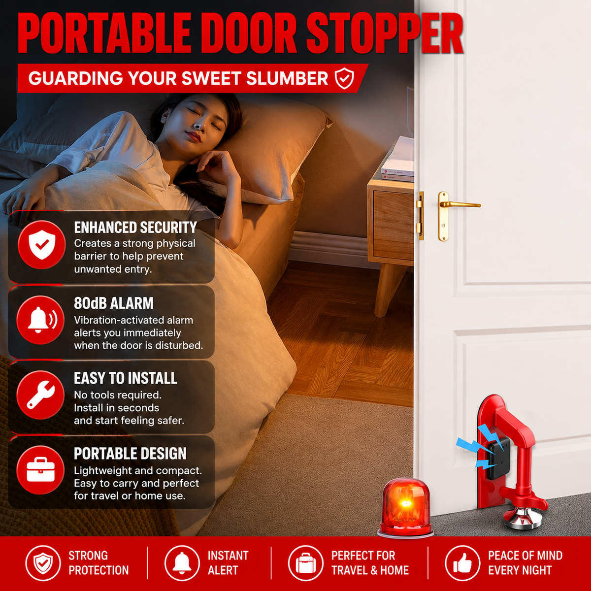 DoorGuard™ – Portable Door Security Alarm