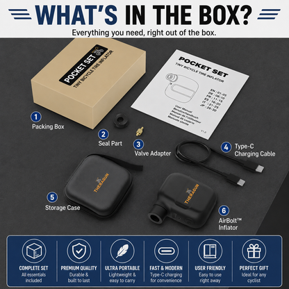 AirBolt™ Pocket Electric Bike Inflator
