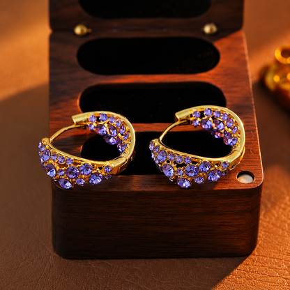 Améthyste™ Luxe Hoops (1 Pair)