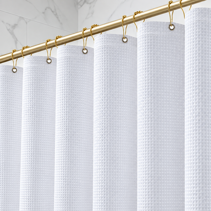 Bathora™ – Premium Waffle Shower Curtain