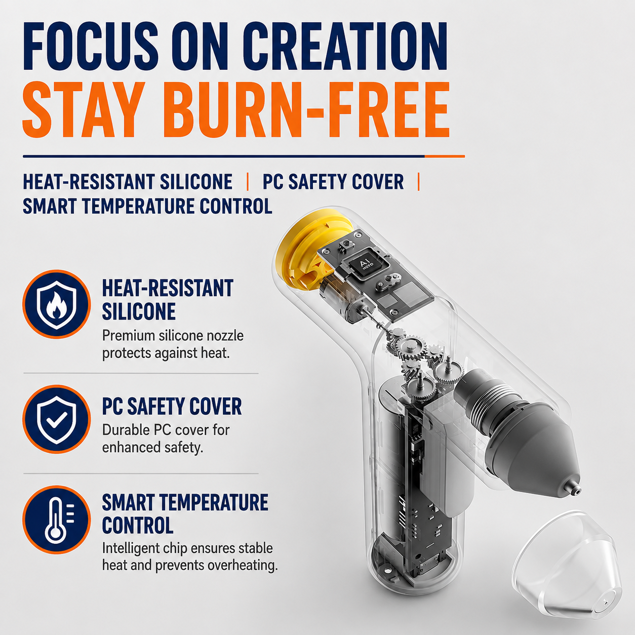 GlueNova™ Pro – Smart Cordless Glue Gun