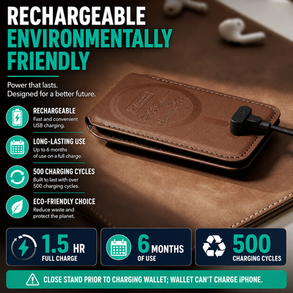 TrackVault™ Pro – Smart Magnetic Wallet with Find My