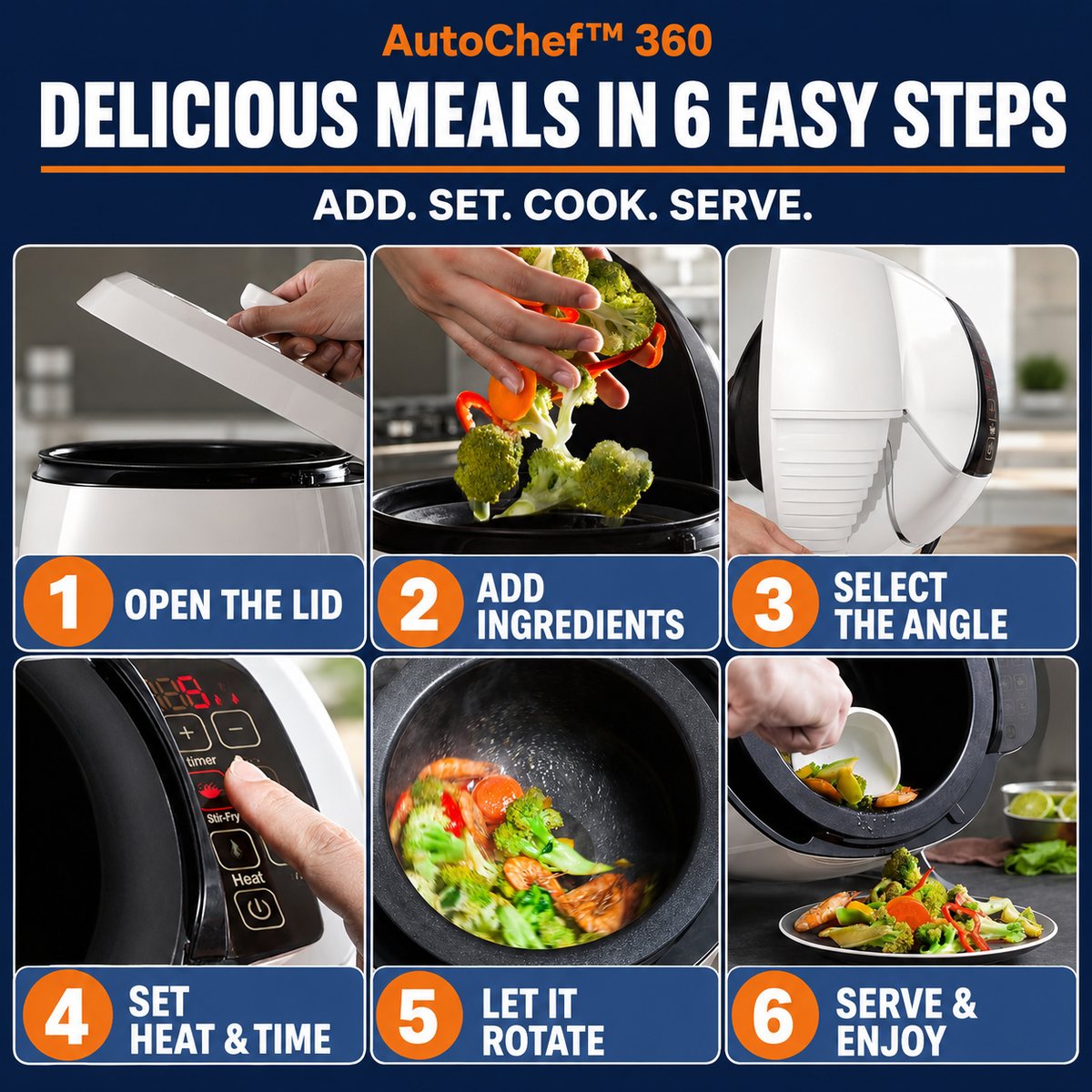 AutoChef™ 360 – Hands-Free Smart Cooking System