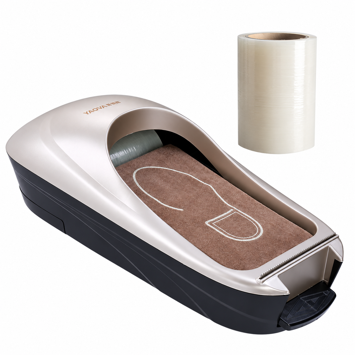 SoleGuard™ – Automatic Shoe Film Dispenser.