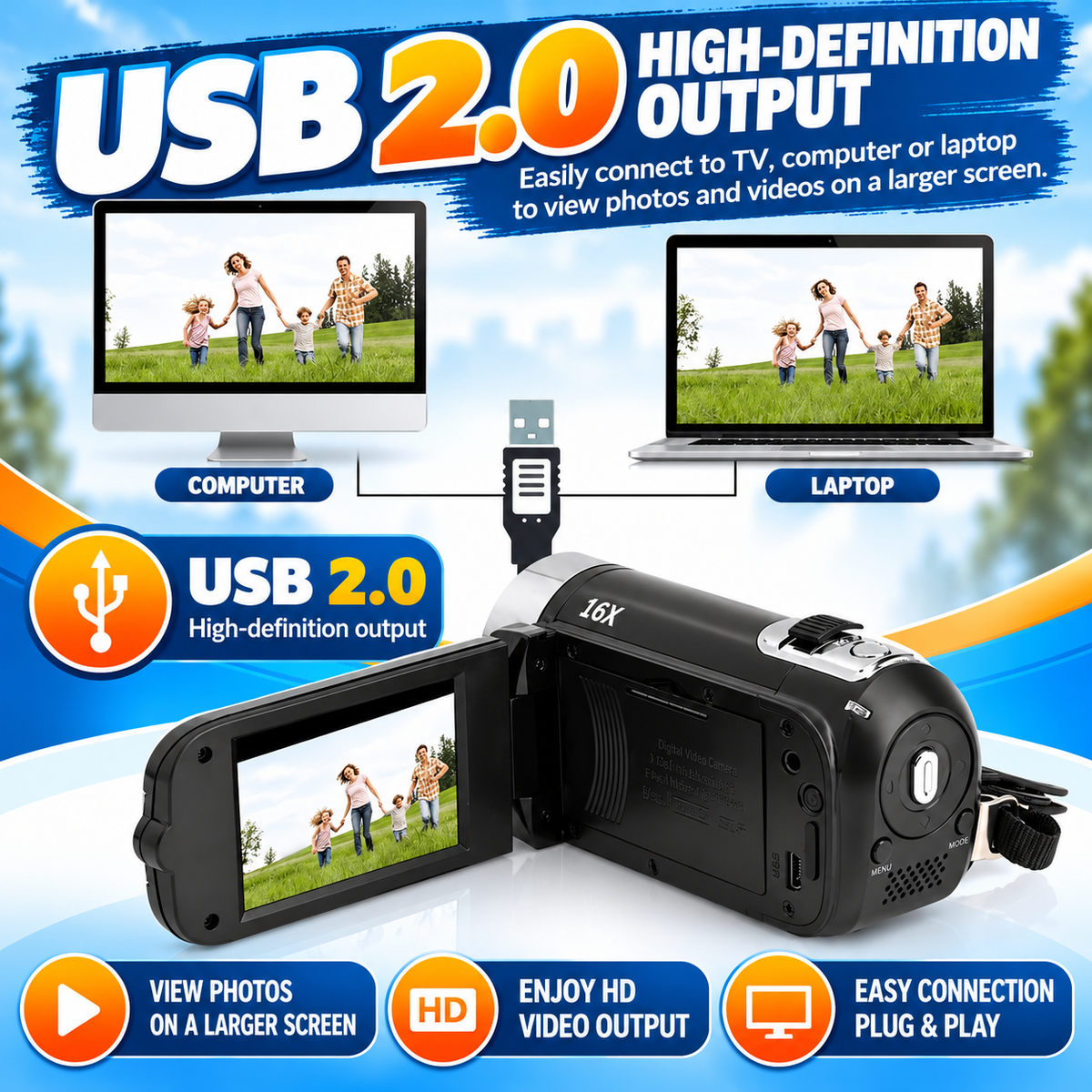 MemoCam™ – Pocket HD Memory Camcorder