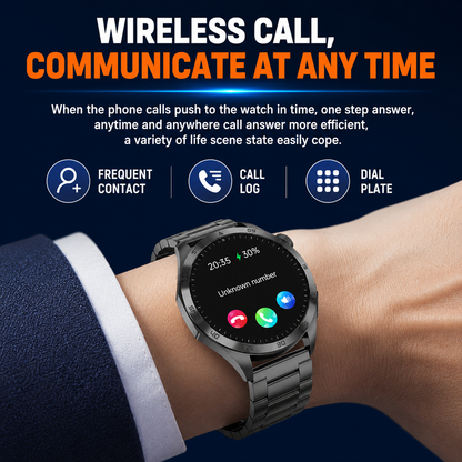 PulseGuard™ Pro AMOLED Smartwatch
