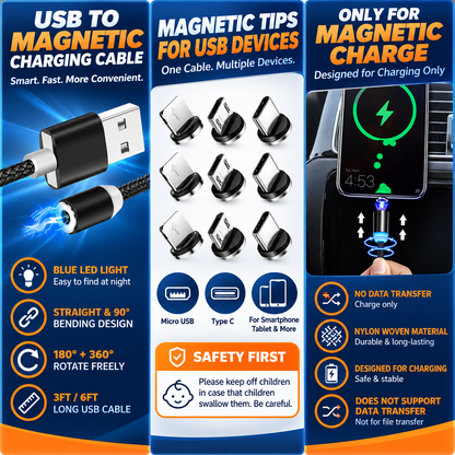 FlexCharge™ – 540° Magnetic Charging Cable