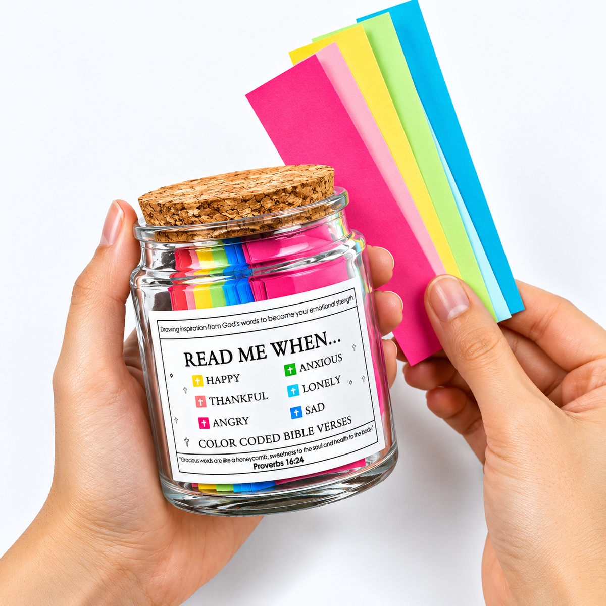 Verseora™ – Color-Coded Bible Verse Jar