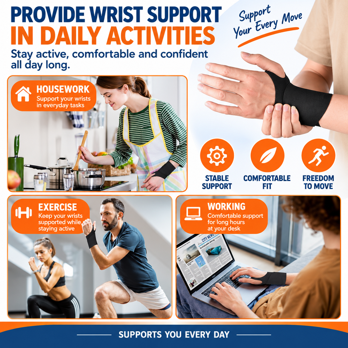 Wristora™ – Adjustable Wrist Support